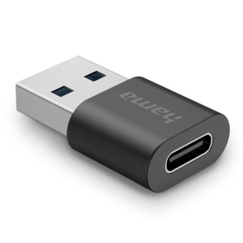 Hama USB-3.2 Gen 2 Adapter, USB-A Male to USB-C Female