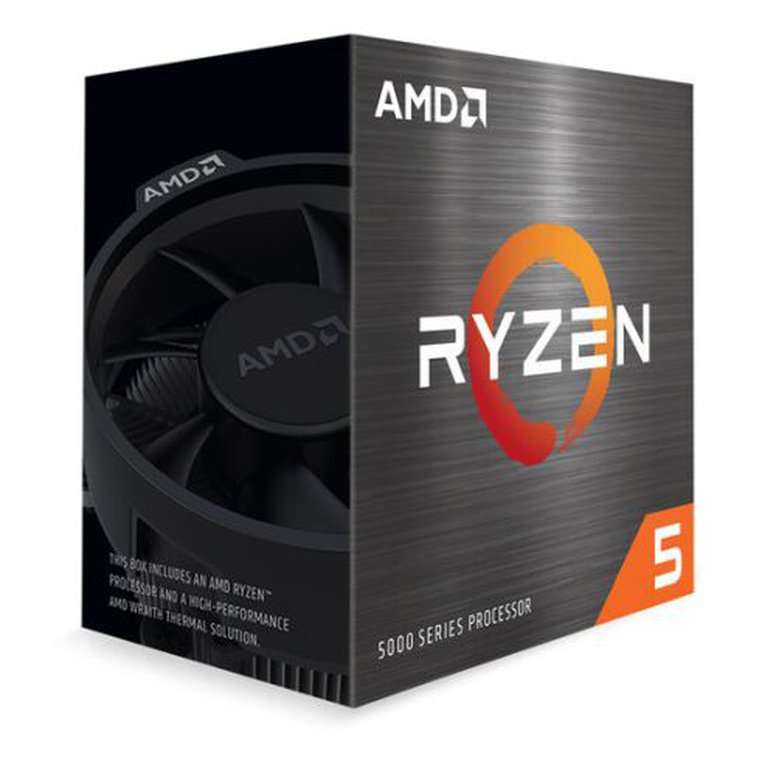 AMD Ryzen 5 5600 CPU with Wraith Stealth Cooler, AM4, 3.5GHz (4.4 Turbo), 6-Core, 65W, 35MB Cache, 7nm, 5th Gen, No Graphics