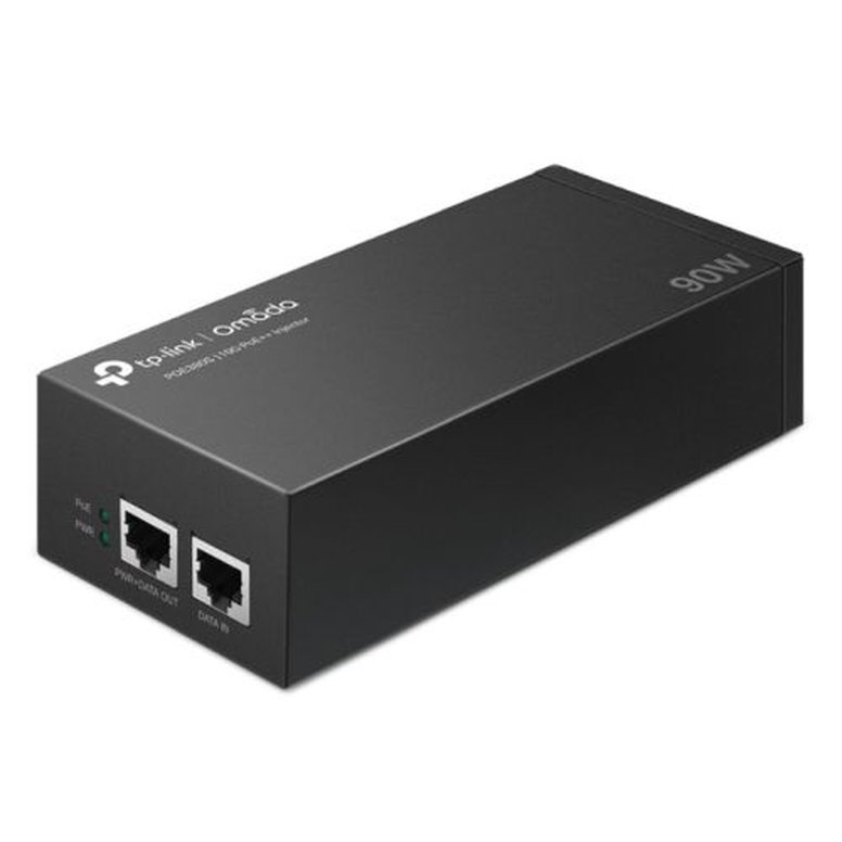 TP-LINK (POE380S) Omada 90W 10G PoE++ Injector, 2x 10Gbps Ports, Up to 90W, Wall-Mounting/Desktop 