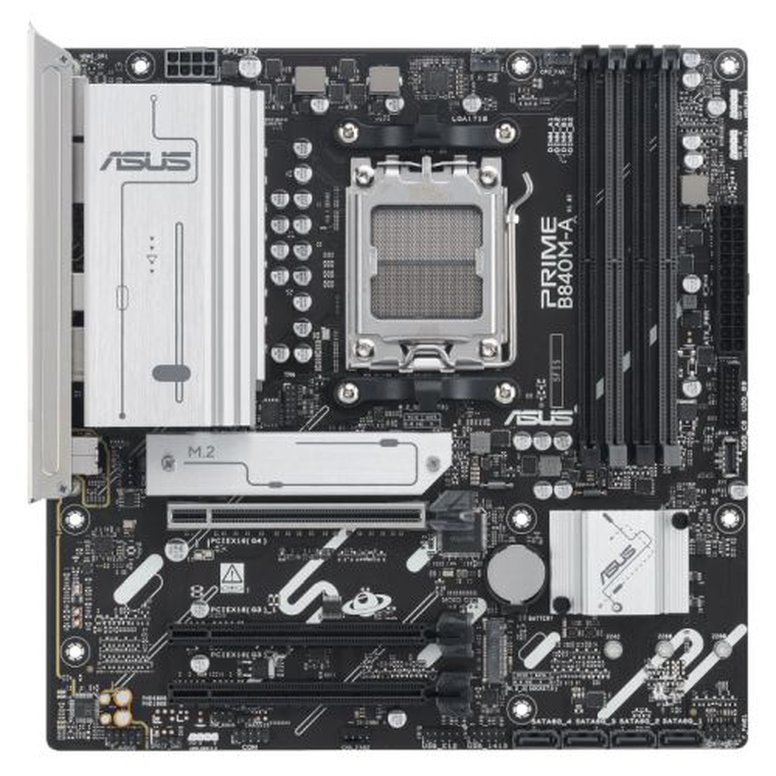 Asus PRIME B840M-A-CSM - Corporate Stable Model, AMD B840, AM5, Micro ATX, 4 DDR5, HDMI, 2 DP, 2.5G LAN, 3x M.2