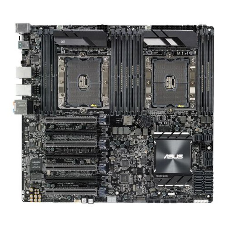 Asus WS C621E SAGE, Workstation, Intel C621, S 3647, EEB, Dual Scalable Xeon, 12 DDR4, Quad XFire/SLI, Dual LAN, M.2