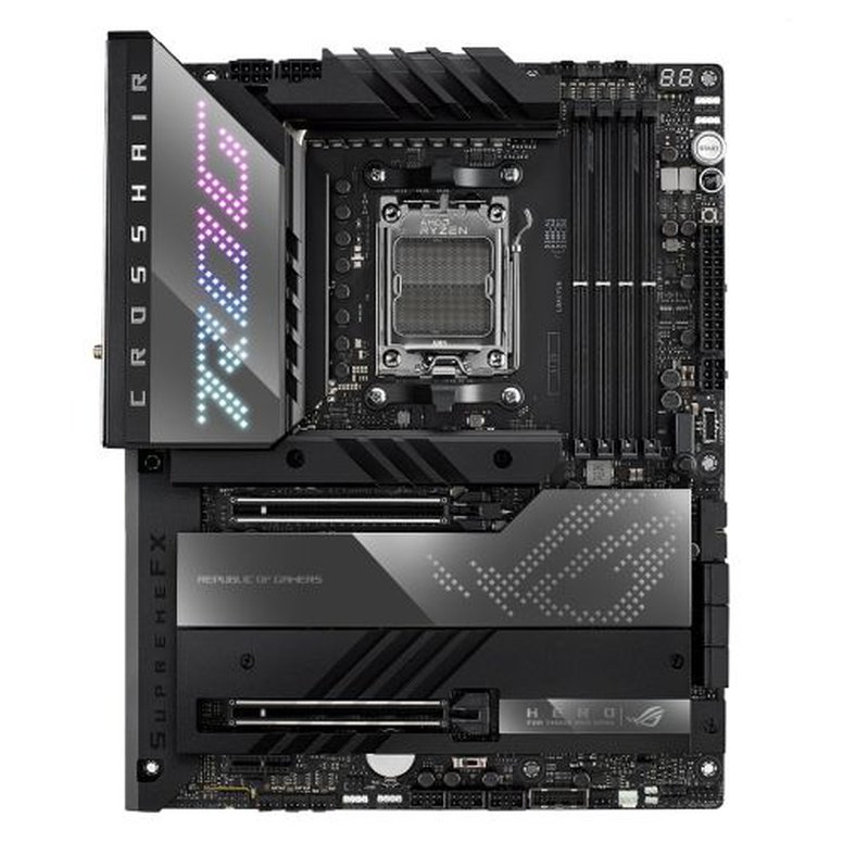 Asus ROG CROSSHAIR X670E HERO, AMD X670, AM5, ATX, 4 DDR5, HDMI, 2 USB4, Wi-Fi 6E, 2.5G LAN, PD 3.0 60W, PCIe5, RGB, 5x M.2