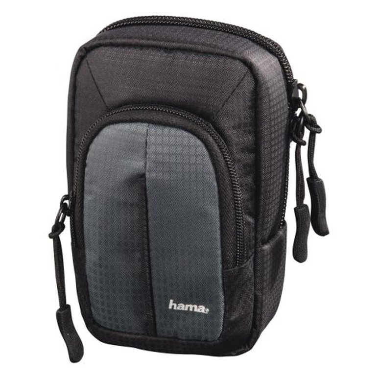 Hama Fancy Urban 80M Compact Camera Case, Belt Loop, Neck Strap, Grey/Black, 7.5 x 4.5 x 12.5 Compartment 