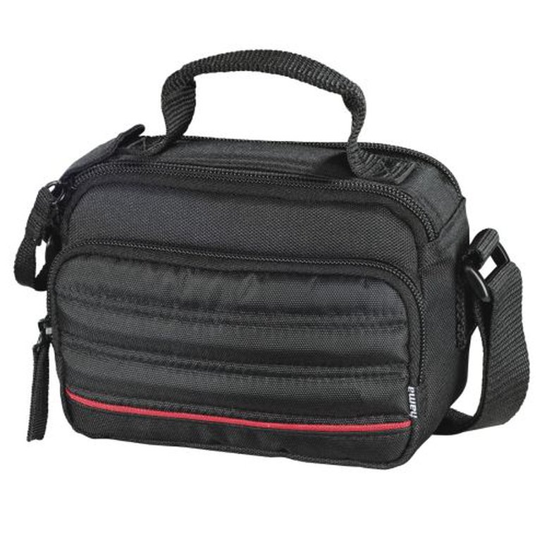 Hama Samara 100 Camera Bag, Shoulder Strap, Removable Divider, Black, 14.5 x 7.5 x 10.5 cm Compartment