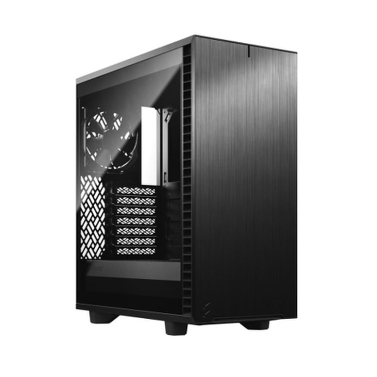 Fractal Design Define 7 Compact (Light TG) Gaming Case w/ Light Tint Glass Window, ATX, 2 Fans, Sound Dampening, Ventilated PSU Shroud, USB-C