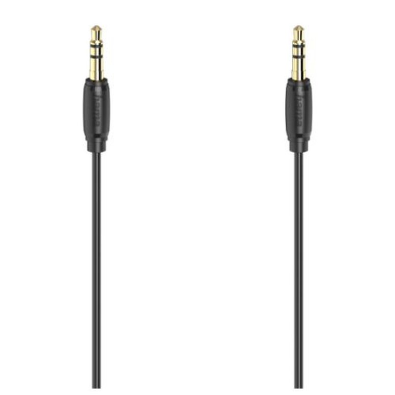 Hama 3.5mm Jack Stereo Cable, Male to Male, Gold-Plated, Ultra-thin, 3 Metre