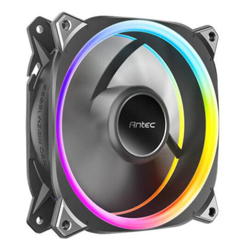 Antec Neo Prizm T3 120 ARGB PWM 12cm Case Fan, 30mm Thick, Hydro Bearing, 600-2000 RPM, Black