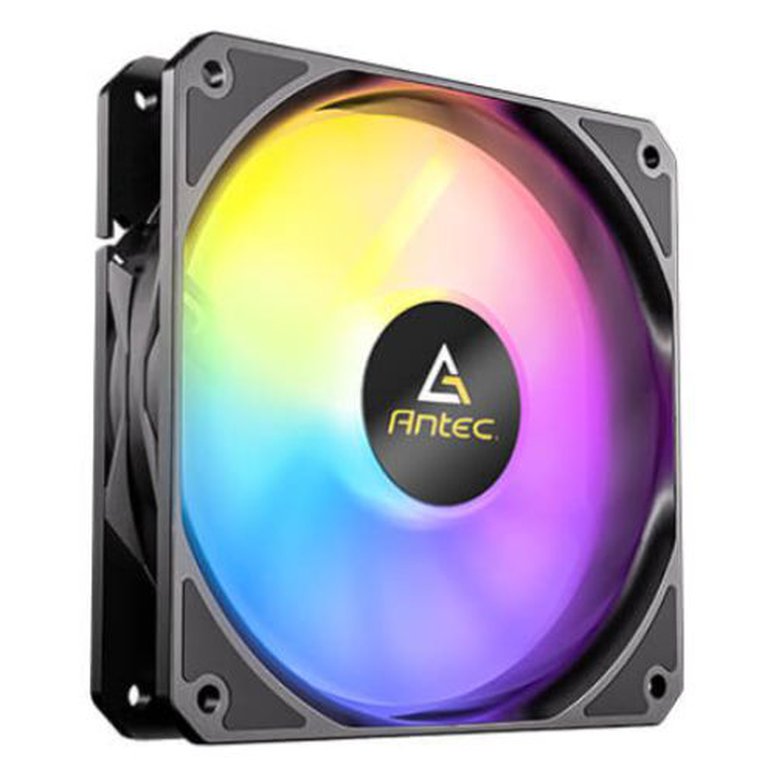 Antec P12R ARGB PWM Reverse Blade 12cm Case Fan, Hydraulic Bearing, 600-1500 RPM, Black