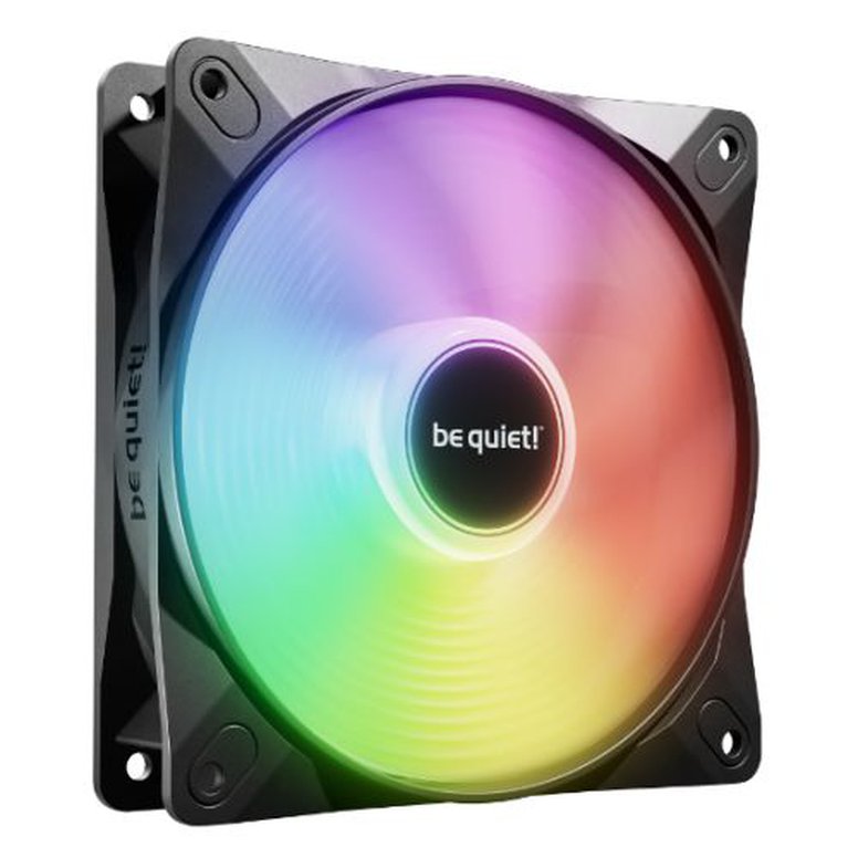 Be Quiet! (BL120) Light Wings LX 12cm PWM ARGB Case Fan, Rifle Bearing, Impeller w/ 16 LEDs, Daisy-Chain, Up to 1600 RPM, Black