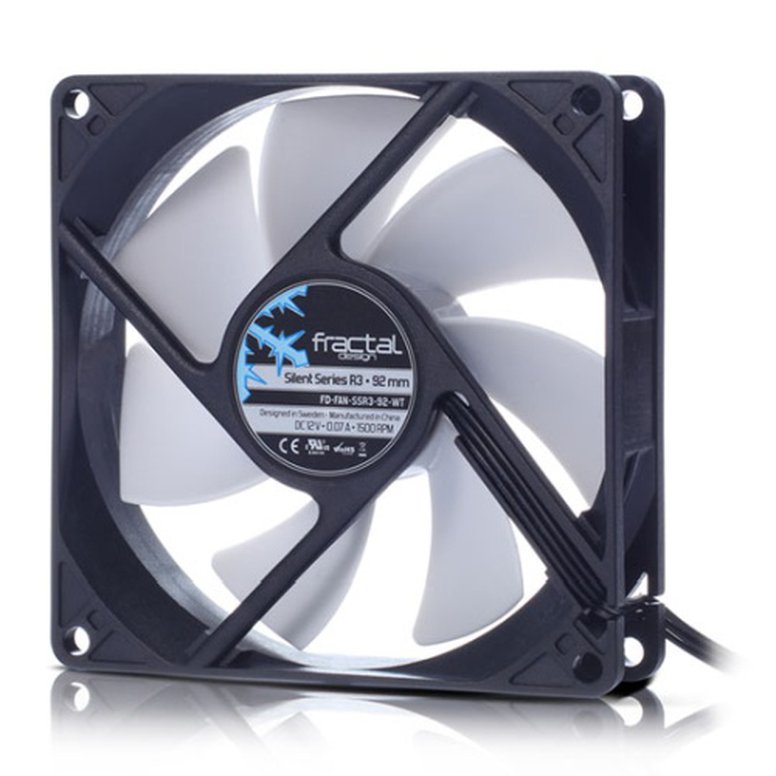 Fractal Design Silent Series R3 9cm Case Fan, 7 Blades, Rifle Bearing, 1500 RPM