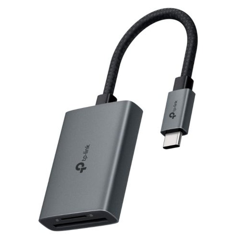 TP-LINK External USB 3.0 Type-C Card Reader, SD/microSD, UHS-I, Aluminium, USB Powered