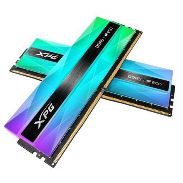 ADATA XPG Lancer Neon RGB 32GB Kit (2 x 16GB), DDR5, 6800MHz, CL34, 1.4V, ECC, PMIC, XMP 3.0, DIMM Memory