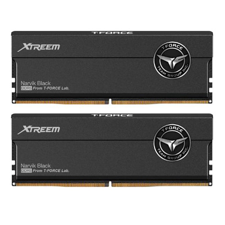 Team T-Force Xtreem 48GB Kit (2 x 24GB), DDR5, 7600MHz (PC5-60800), CL36, ECC, XMP 3.0, PMIC, DIMM Memory, Black