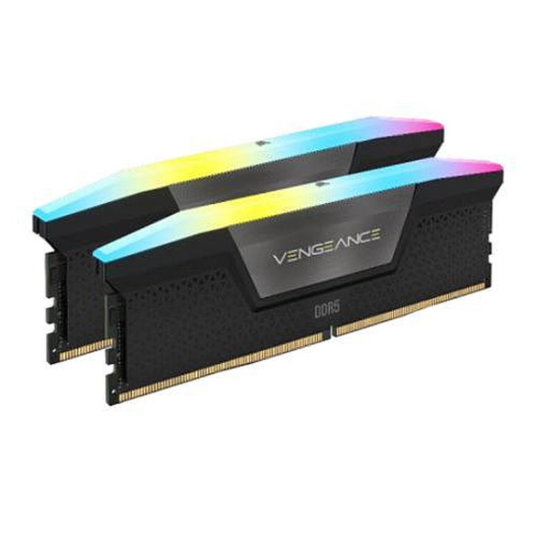 Corsair Vengeance RGB 64GB Kit (2 x 32GB), DDR5, 5200MHz (PC5-41600), CL40, 1.25V, XMP 3.0, PMIC, DIMM Memory