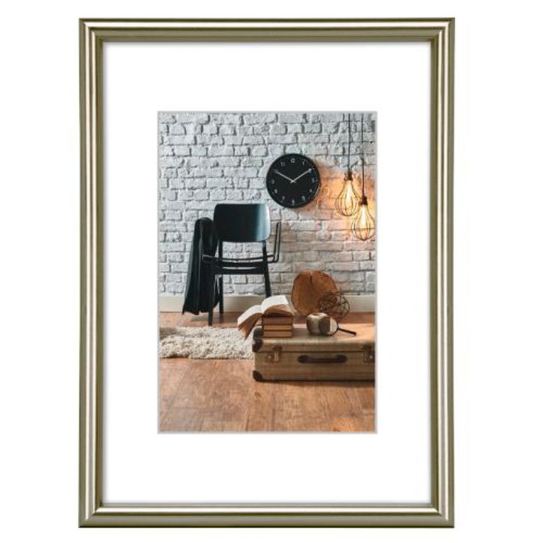 Hama Sevilla Decor Plastic A4 Picture Frame, 15 x 20 cm Pictures, Wall Mount, Grey Matt