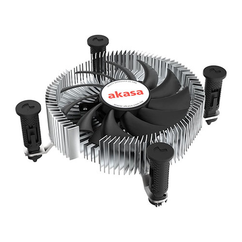 Akasa AK-CC6601EP01 Mini ITX Aluminium Heatsink and Fan, Intel 1700, Low Profile, Silent PWM Fan, 35W TDP