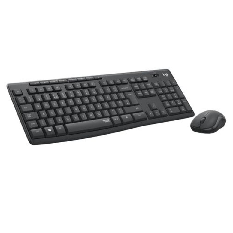 Logitech MK295 Silent Wireless Keyboard and Mouse Kit, Spill Resistant, Graphite