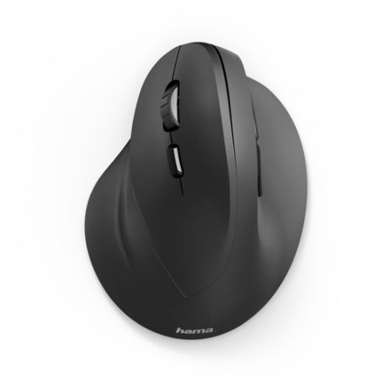 Hama Vertical Ergonomic EMW-500L Wireless Optical Mouse, 6 Buttons, 1000-1800 DPI, Black *Left Handed version*