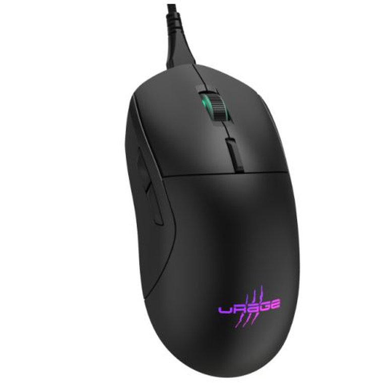 Hama uRage Reaper 250 Gaming Mouse, 100-6200 DPI, 7-Colour LED Lighting, Programmable Buttons, Gaming Software, Black