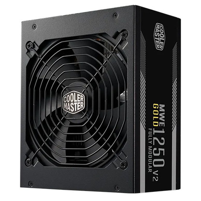 Cooler Master 1250W MWE Gold V2 ATX 3.0 PSU, Fully Modular, FDB Bearing Fan, 80+ Gold