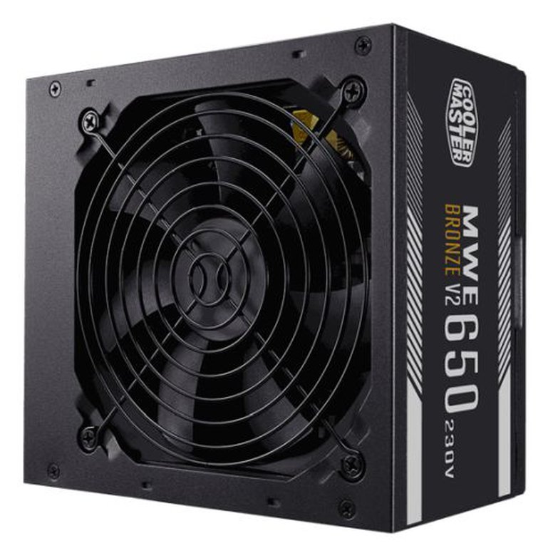 Cooler Master 650W MWE Bronze V2 230V ATX 2.52 PSU, Fully Wired, HDB Bearing Fan, 80+ Bronze