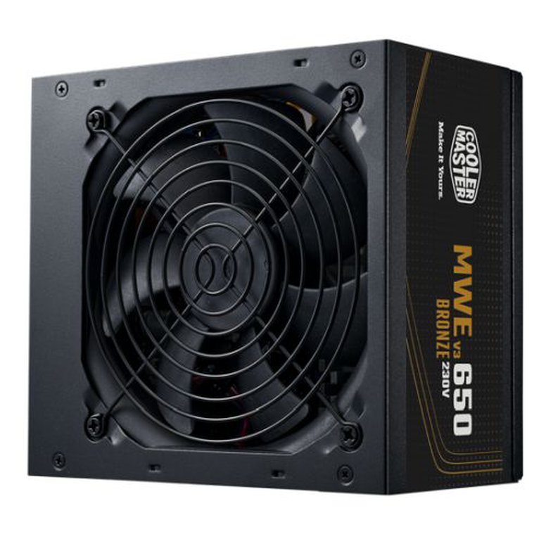 Cooler Master 650W MWE Bronze V3 230V ATX 3.1 PSU, Fully Wired, HDB Bearing Fan, 80+ Bronze