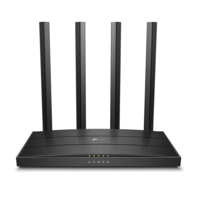 TP-LINK (Archer C6), AC1200 (867+300) Wireless Dual Band GB Cable Router, 4-Port, MU-MIMO, Access Point Mode