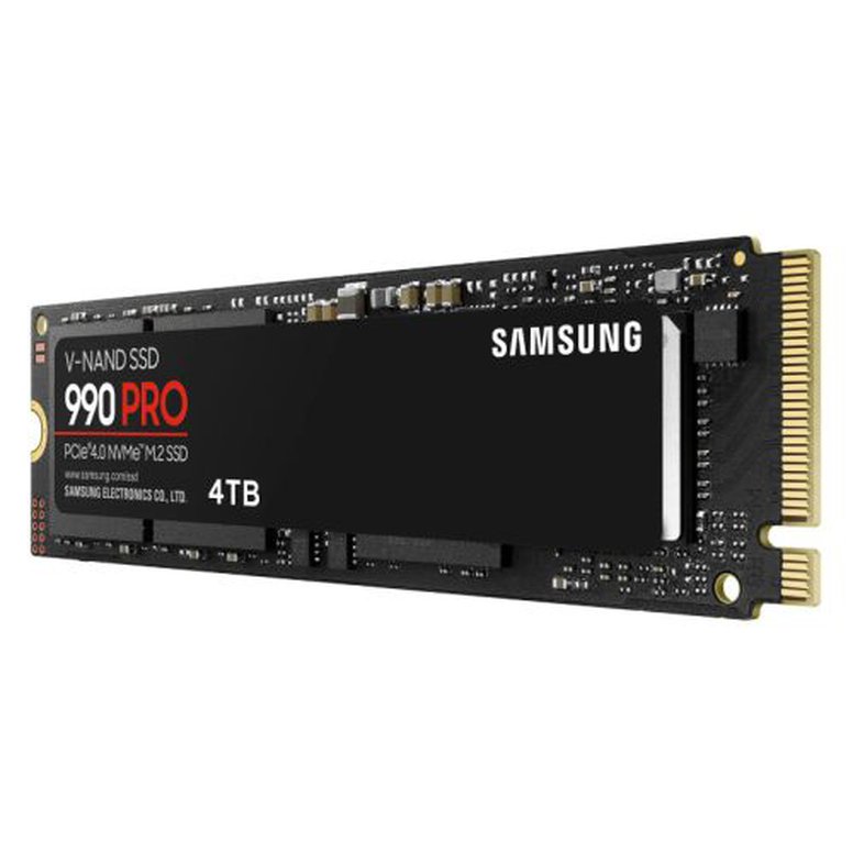 Samsung 4TB 990 PRO M.2 NVMe SSD, M.2 2280, PCIe 4.0, V-NAND, R/W 7450/6900 MB/s, 1600K/1550K IOPS