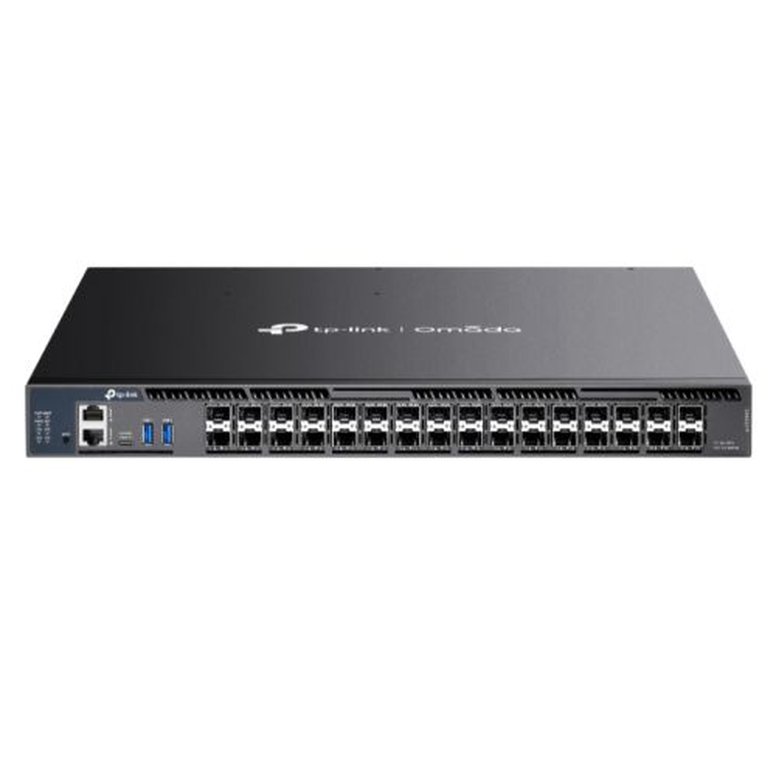 TP-LINK (SX6632YF) Omada 26-Port 10G Stackable L3 Managed Aggregation Switch with 6 25G Slots, USB