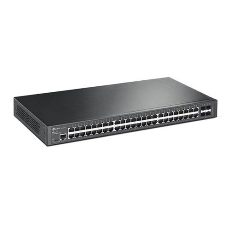 TP-LINK (TL-SG3452) JetStream 48-Port Gigabit L2 Managed Network Switch with 4 SFP Slots, L2/L3/L4 QoS, Fanless, Rackmountable