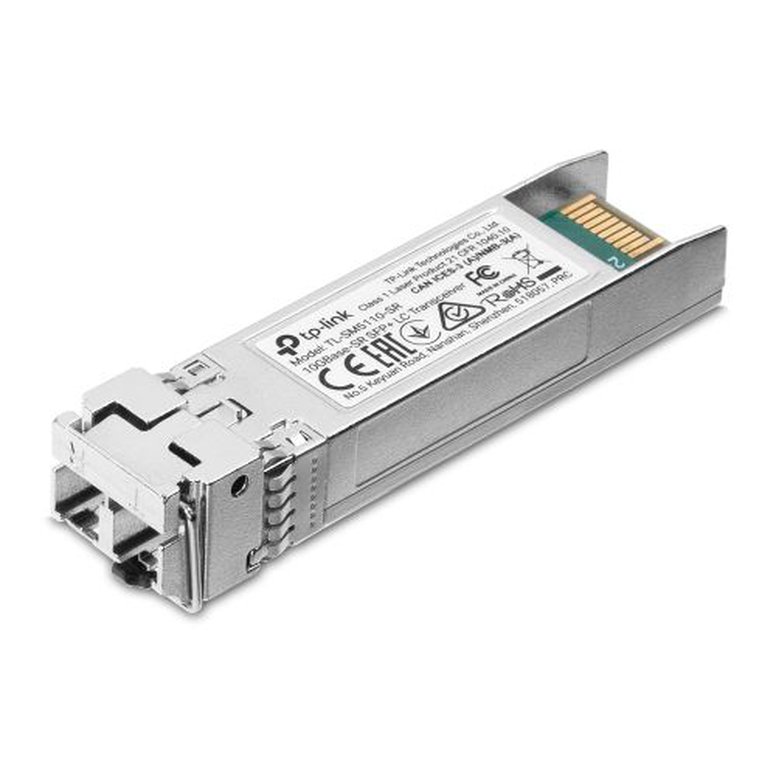 TP-LINK (TL-SM5110-SR) 10GBase-SR SFP+ LC Transceiver, Hot-Pluggable, DDM Support, 850 nm