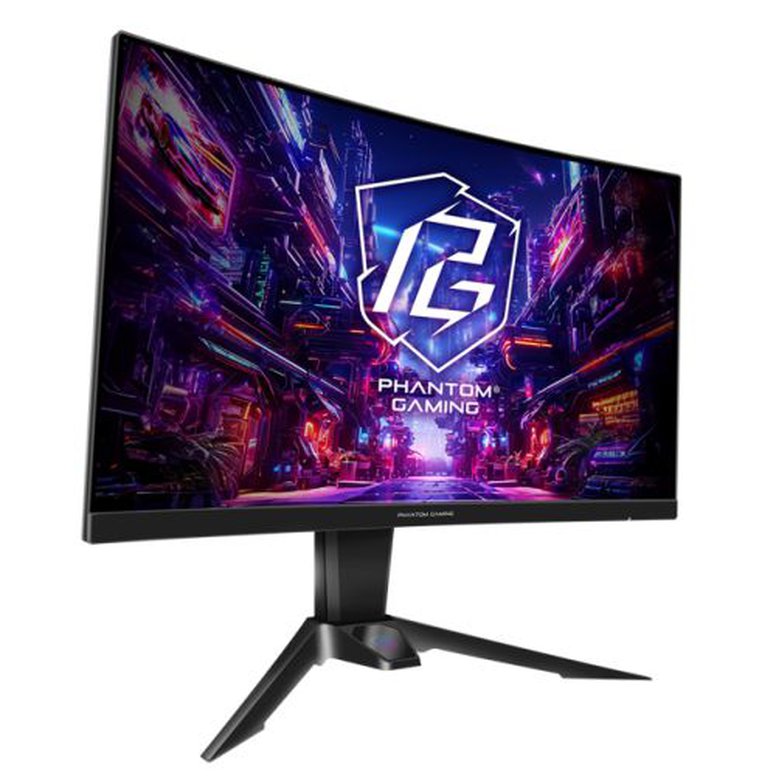 Asrock 27" Phantom Gaming QHD Curved Gaming Monitor (PG27QRT2A), 2560 x 1440, 1ms, 2 HDMI, DP, 180Hz, 95% DCI-P3, FreeSync, VESA