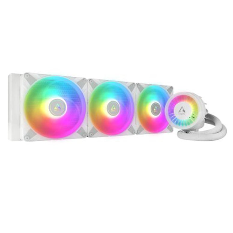 Arctic Liquid Freezer III A-RGB 420mm Liquid CPU Cooler, P14 PWM PST ARGB Fans & ARGB PWM Controlled Pump, White