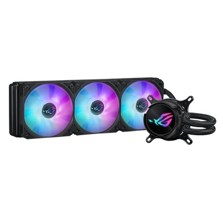 Asus ROG STRIX LC III 360 ARGB Liquid CPU Cooler, 360mm, 7th Gen v2 Asetek Pump, ARGB Fans, Rotatable Water Block