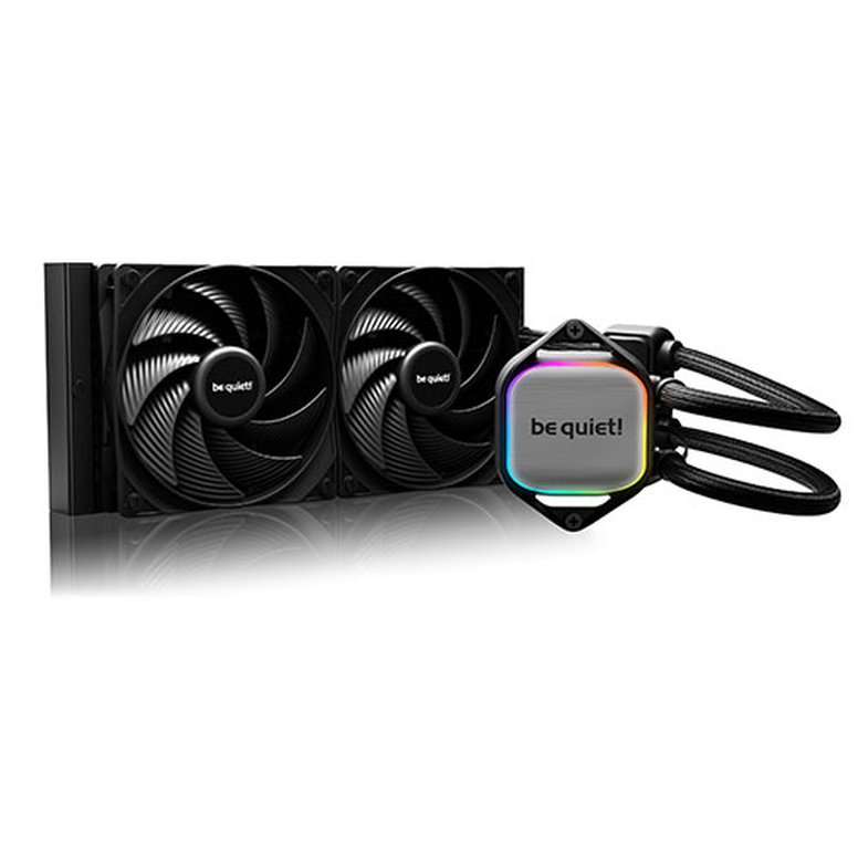 Be Quiet! Pure Loop 2 240mm Liquid CPU Cooler, 2x Pure Wings 3 PWM Fans, ARGB Cooling Block