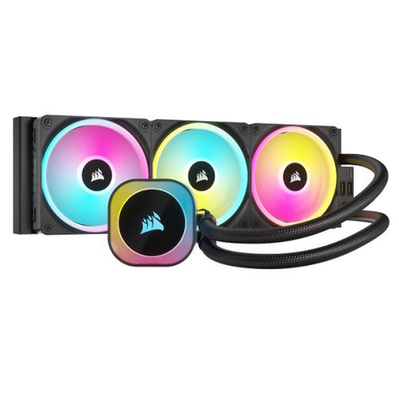 Corsair iCUE LINK H150i 360mm RGB Liquid CPU Cooler, QX120 RGB Magnetic Dome Fans, 20 LED Pump Head, iCUE LINK Hub Included, Black