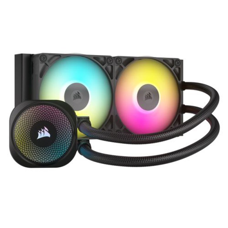 Corsair iCUE LINK TITAN 240 RX RGB Liquid CPU Cooler, RX120 RGB Magnetic Dome Fans, 20 LED Pump Head, iCUE LINK Hub Included, Black