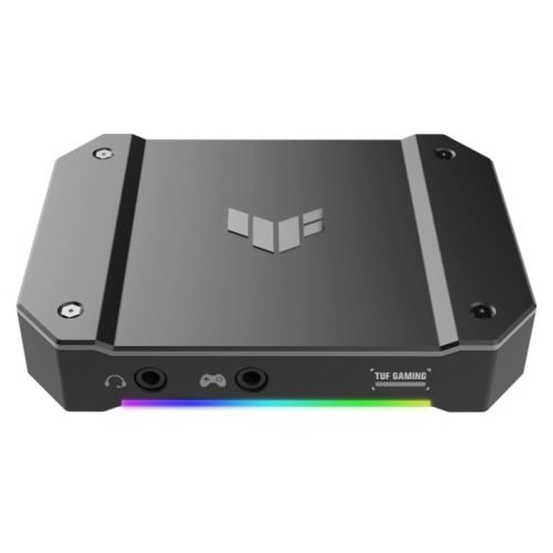 Asus TUF Gaming Capture Box 4KPRO, 4K60 Video, Near-Zero Latency, HDR Passthrough, HDMI, USB-C, VRR, On-board Scaling, RGB Lighting