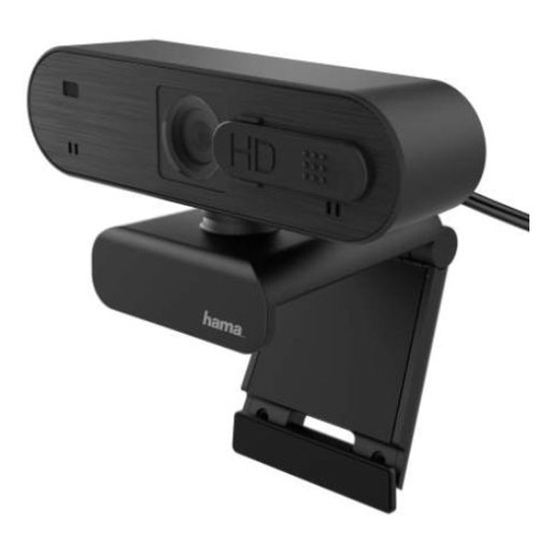 HamaC-600 Pro FHD Webcam with Mic, 1080p, 30fps, Auto-Focus, Lighting Adjustment, Stand/Clamp